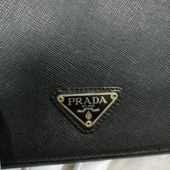 Authentic Prada Vintage saffiano leather black Milano wallet - Picture 4 of 14